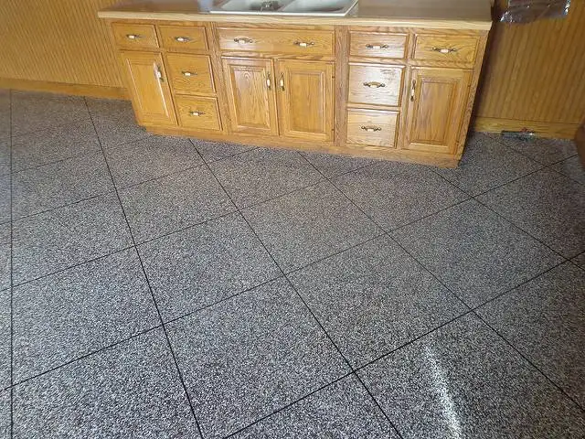 an image of a kitchen with a Graniflex Epoxy floor finish