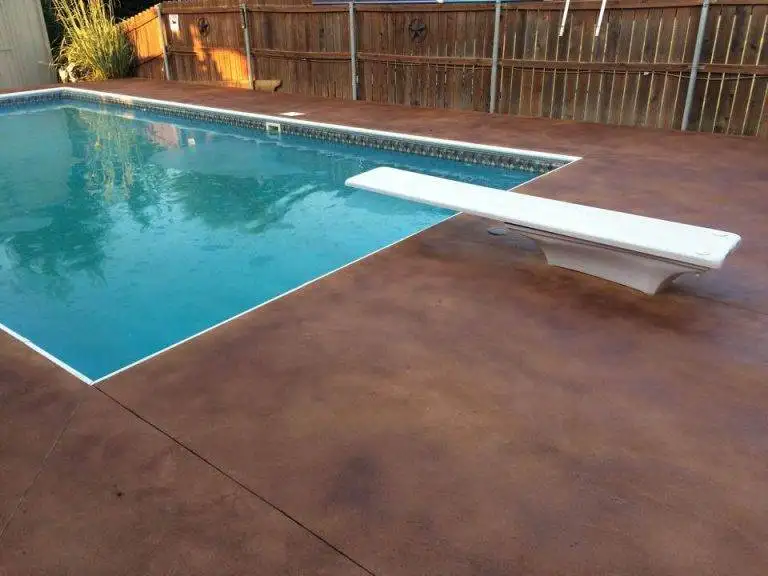 a pool with brand new concrete coatings applied to it.